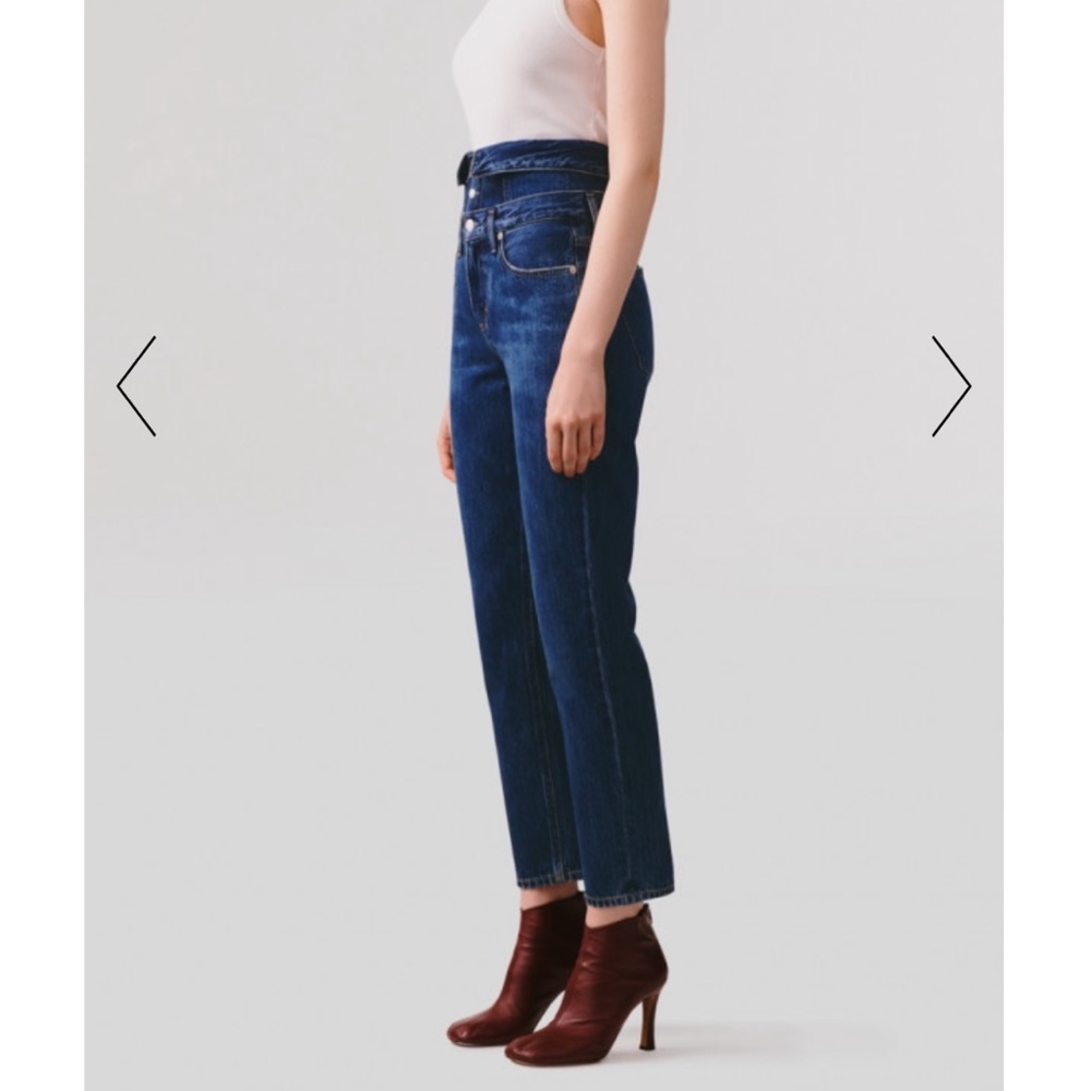 NWOT Agolde vanna foldover corset Jean desolate
